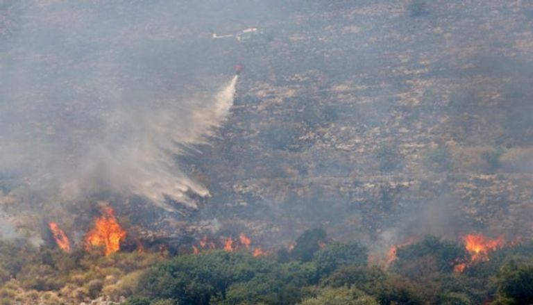 حرائق الغابات في محمية مونت كاتيلو الطبيعية
