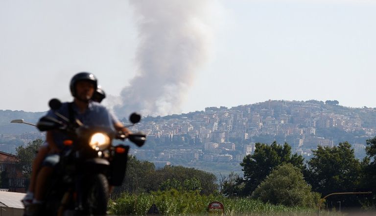 حرائق الغابات في محمية مونت كاتيلو الطبيعية