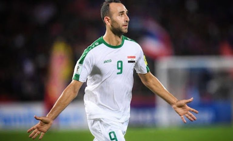 جستن ميرام بقميص منتخب العراق