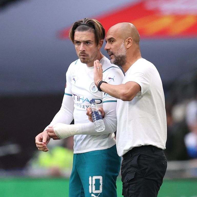 جاك جريليش وبيب جوارديولا جاك جريليش وليونيل ميسي ضمن أبرز صفقات ميركاتو صيف 2021