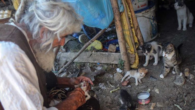 رجل الكهف الصربي بانتا بتروفيتش