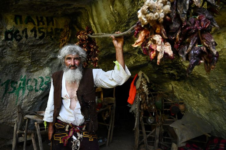 رجل الكهف الصربي بانتا بتروفيتش