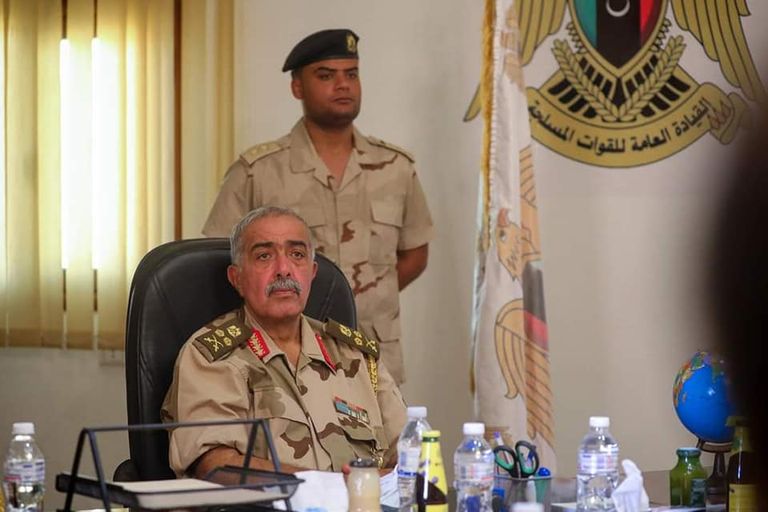 جانب من زيارة وفد الجيش الليبي للجنوب