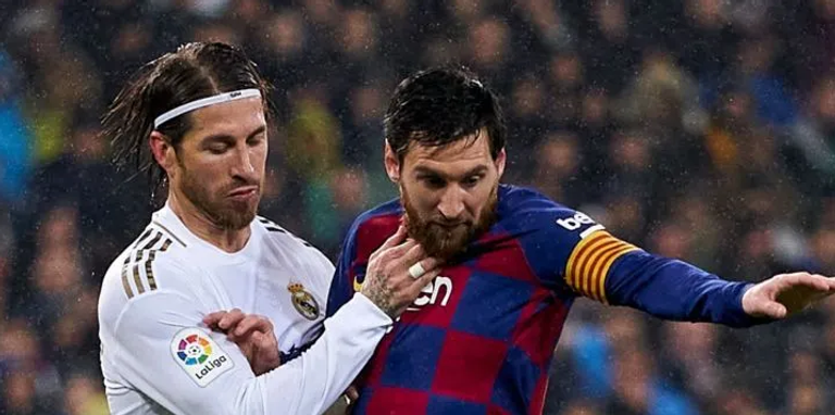 ليونيل ميسي وسيرجيو راموس في الكلاسيكو الإسباني