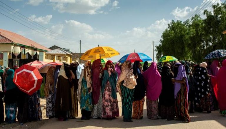 طابور ناخبين في انتخابات سابقة بالصومال- الفرنسية