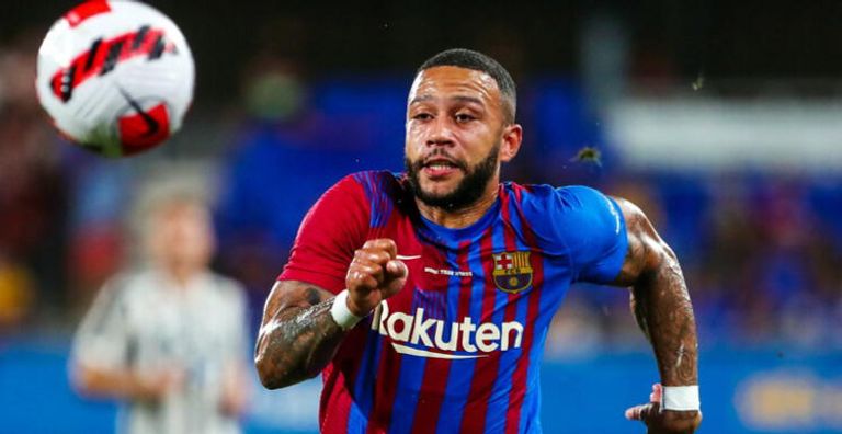 ممفيس ديباي نجم برشلونة من فوز برشلونة على سوسيداد