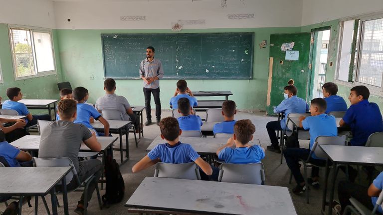 عودة الطلبة للمدارس في الأراضي الفلسطينية