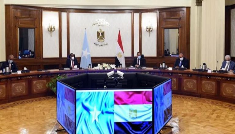 اجتماع مدبولي وروبلي في مقر مجلس الوزراء المصري