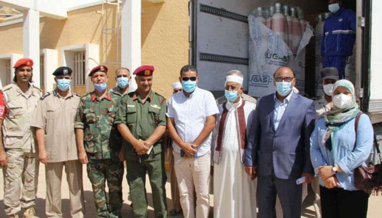 الجيش الليبي يرسل معدات طبية وتجهيزات للجنوب وسرت 