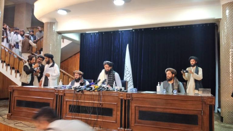  المتحدث الرسمي باسم حركة طالبان  ذبيح الله مجاهد - أ.ف.ب