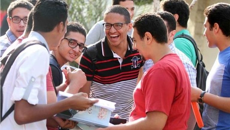 طلاب في امتحان شهادة الثانوية العامة بمصر
