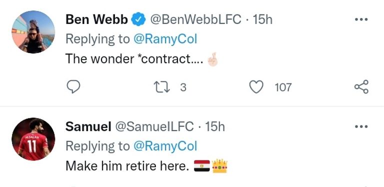 تغريدات تفسر تغريدة رامي عباس محمد صلاح نجم ليفربول