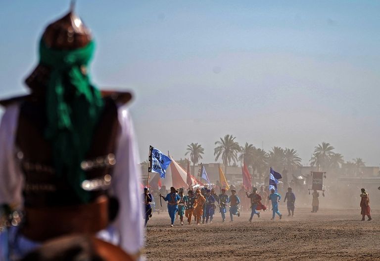 مشهد تمثيلي لمعركة كربلاء