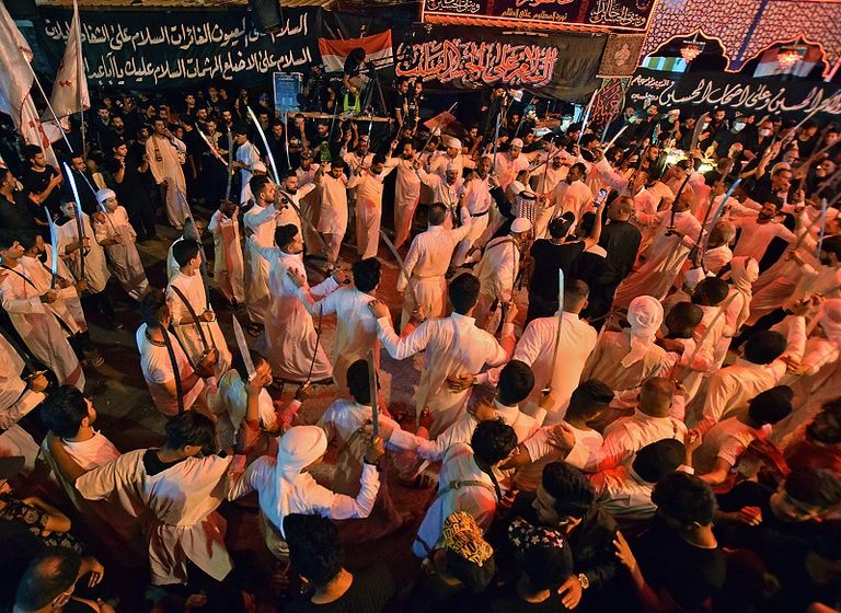 مشهد تمثيلي لمعركة كربلاء