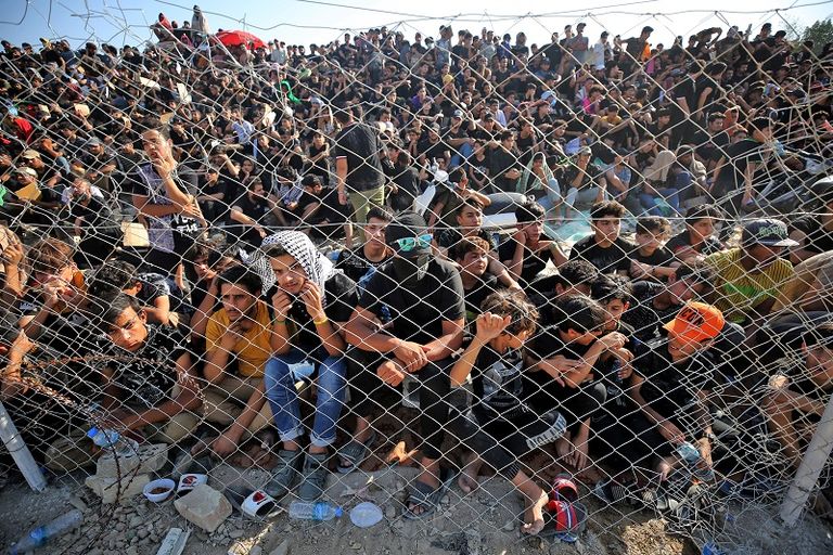 مشهد تمثيلي لمعركة كربلاء