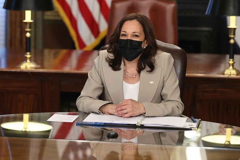 نائبة بايدن خلال اجتماع للإدارة الأمريكية بايدن وهاريس خلال جلسة إحاطة لفريق الأمن القومي - تويتر