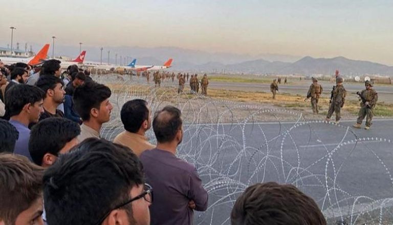 قوات أمريكية في مطار كابول - أرشيفية
