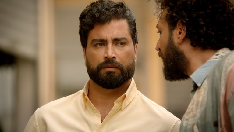 نادين نجيم ومعتصم النهار في مشهد من مسلسل