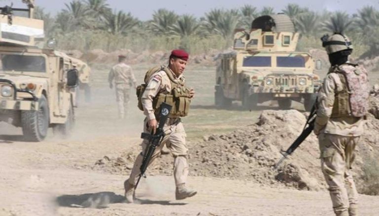 قوة أمنية تابعة للجيش العراقي خلال مطاردة لعناصر داعش