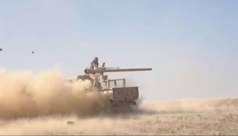 آلية عسكرية للجيش اليمني في مأرب