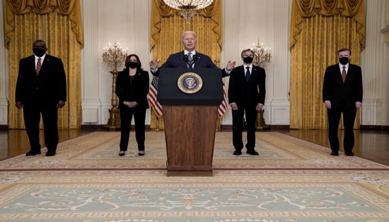 بايدن خلال كلمته أمس الجمعة