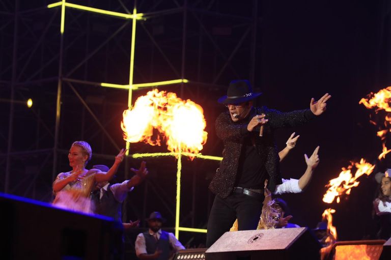 محمد رمضان في حفل الساحل الشمالي