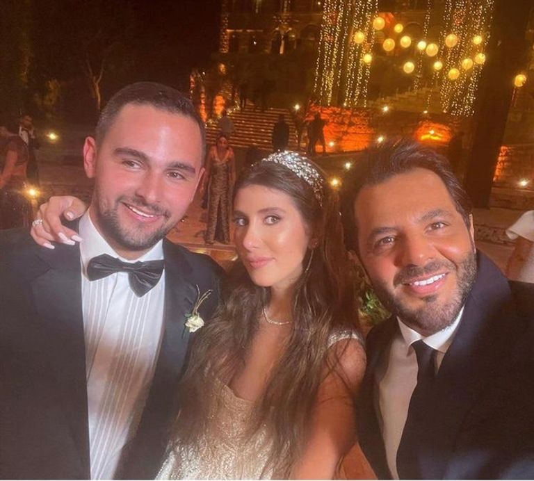 جورج وسوف في حفل عقد قران نجله