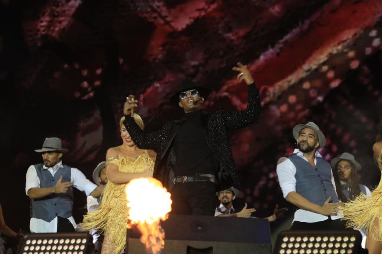 محمد رمضان في حفل الساحل الشمالي