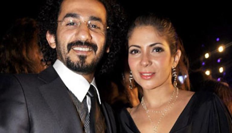 أحمد حلمي وزوجته منى زكي