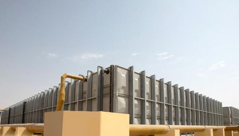 محطة ضخ المياه في مجمع محمد بن راشد للطاقة الشمسية