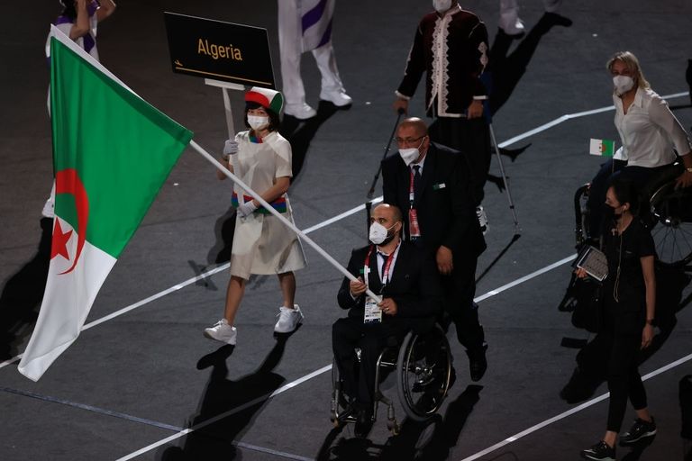 بعثة الجزائر في حفل افتتاح دورة الألعاب البارالمبية طوكيو 2021 دورة الألعاب البارالمبية
