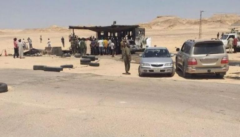 تفجير انتحاري استهدف نقطة أمنية للجيش الليبي جنوبي البلاد