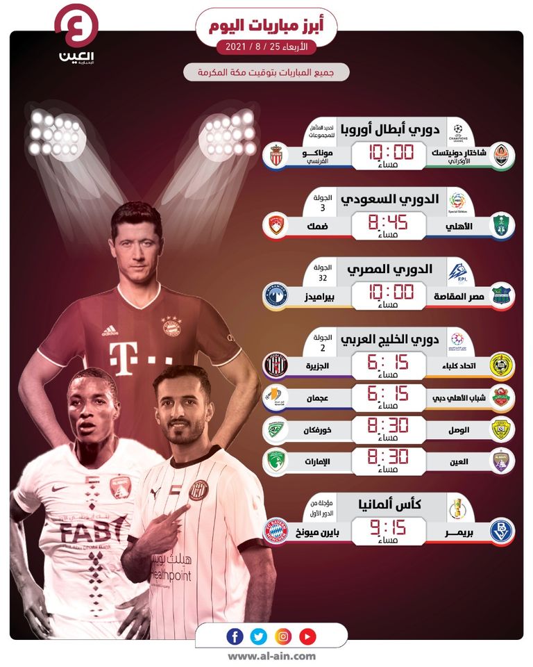 الجزيرة واتحاد كلباء في الدوري الإماراتي