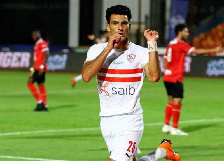 أحمد سيد "زيزو" فريق الزمالك بطل الدوري المصري