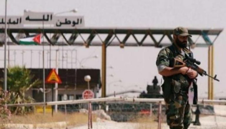 جندي أردني عند حاجز حدودي مع سوريا - أرشيفية