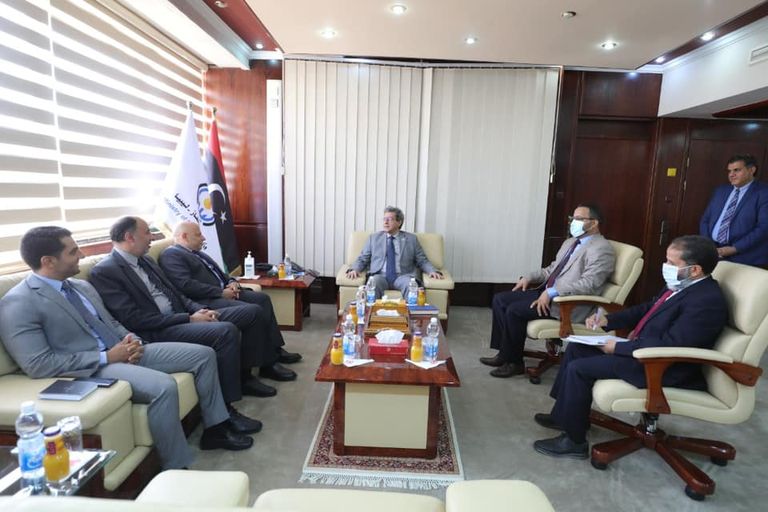 السفير المصري ووزيرة الخارجية الليبية 