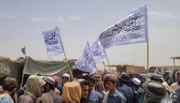 أعلام طالبان في أفغانستان 