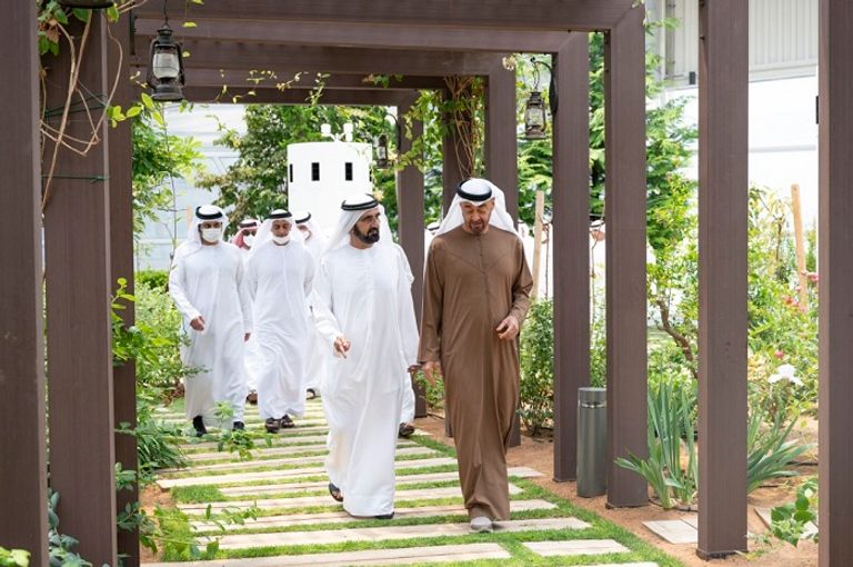 الشيخ محمد بن زايد آل نهيان، والشيخ محمد بن راشد آل مكتوم الشيخ محمد بن راشد آل مكتوم والشيخ محمد بن زايد آل نهيان