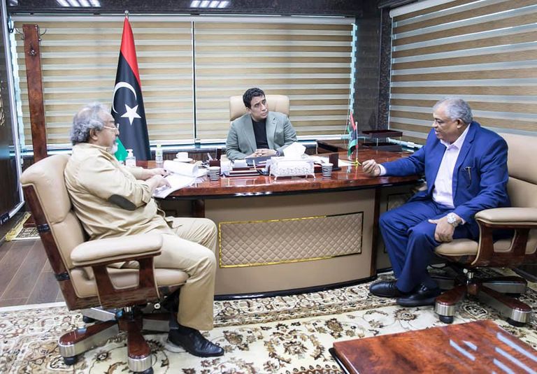 جانب من لقاء يان كوبيش وحسين القطراني