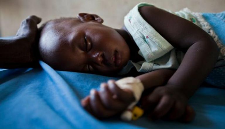 طفل مصاب بالملاريا في أفريقيا- أرشيفية