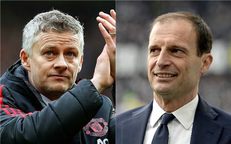 أليجري وسولسكاير كريستيانو رونالدو بقميص مانشستر يونايتد