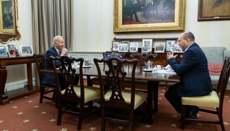الرئيس الأمريكي يلتقي رئيس وزراء إسرائيل