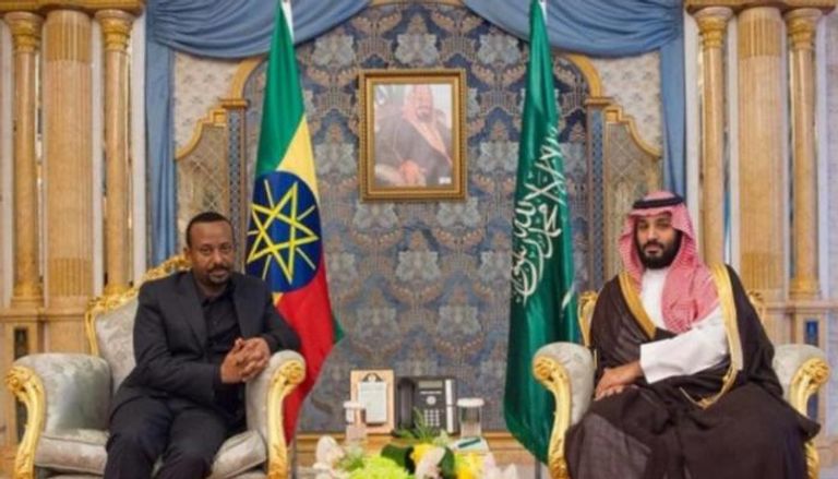 لقاء سابق بين ولي العهد السعودي ورئيس وزراء إثيوبيا