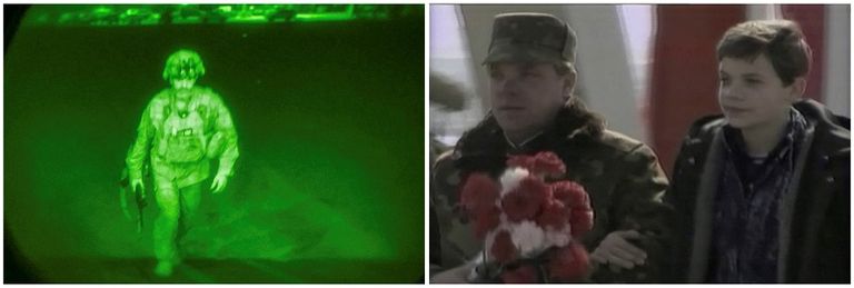 آخر جندي سوفيتي يغادر أفغانستان وآخر جندي أمريكي ينسحب من كابول