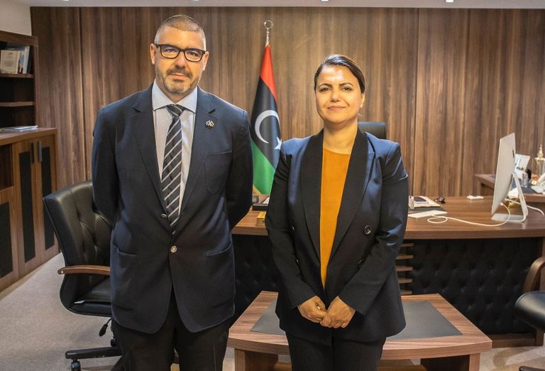 المبعوث الأممي إلى ليبيا ووزيرة الخارجية نجلاء المنقوش
