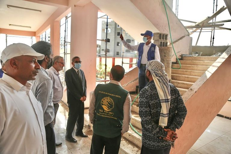 مدرسة قيد الإنشاء في عدن