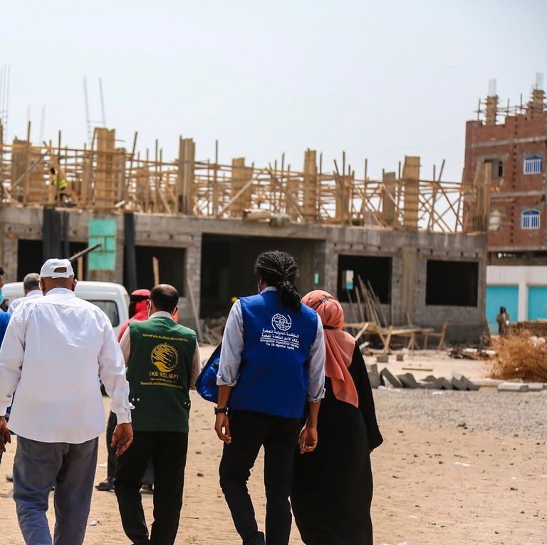 مدرسة قيد الإنشاء في عدن