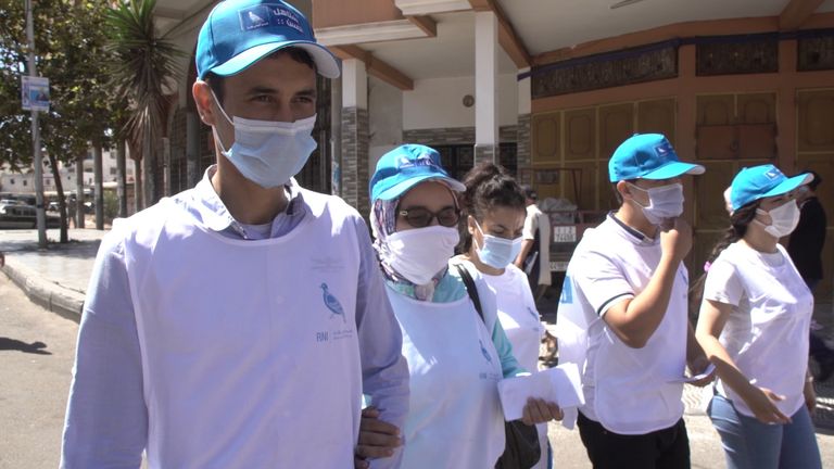 سلمى الفقير خلال حملتها الانتخابية