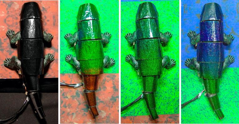 باحثون يبتكرون جلدا صناعيا شبيها بجلد الحرباء