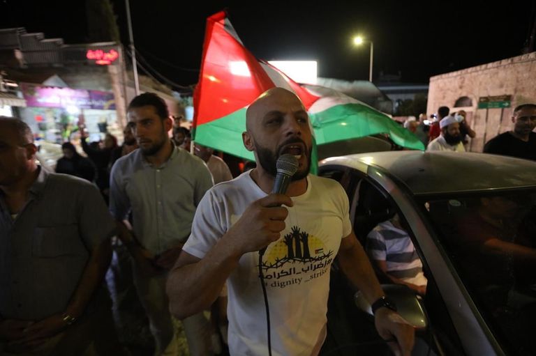 جانب من المواجهات في بيت لحم بالضفة